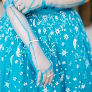 Custom Celestial 60’s inspired dress with gloves!